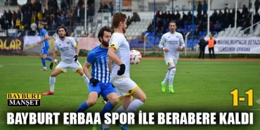 Bayburt Erbaa Spor ile Berabere Kaldı