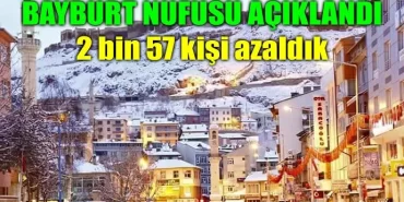 Bayburt Nüfusu Açıklandı