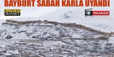 Bayburt Sabah Karla Uyandı