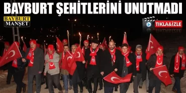 Bayburt Şehitlerini Unutmadı