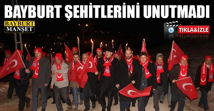 Bayburt Şehitlerini Unutmadı