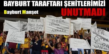 Bayburt Taraftarı Şehitlerimizi Unutmadı