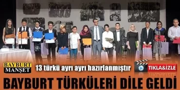 Bayburt Türküleri Dile Geldi