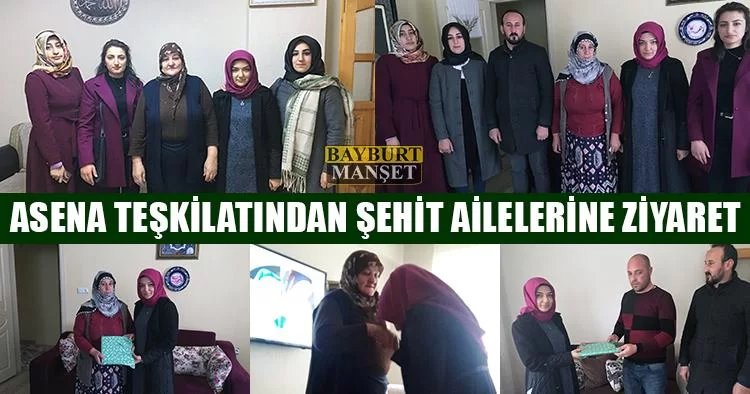 Bayburt Ülkü Ocakları Asena Teşkilatından Şehit Ailelerine Ziyaret