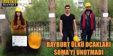 Bayburt Ülkü Ocakları Soma'yı Unutmadı
