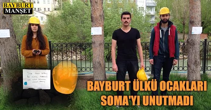 Bayburt Ülkü Ocakları Soma'yı Unutmadı