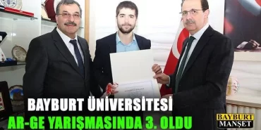 Bayburt Üniversitesi AR-GE Yarışmasında 3. Oldu