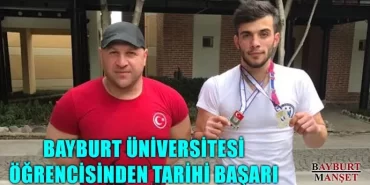 Bayburt Üniversitesi Öğrencisinden Tarihi Başarı