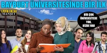 Bayburt üniversitesinde bir ilk