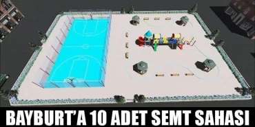 Bayburt’a 10 Adet Semt Sahası