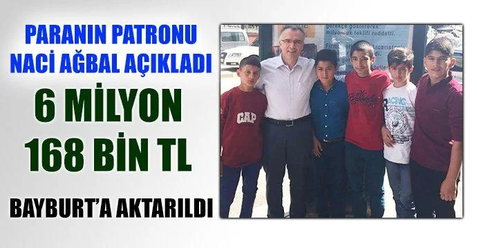 Bayburt'a 6 Milyon 168 Bin TL ödenek