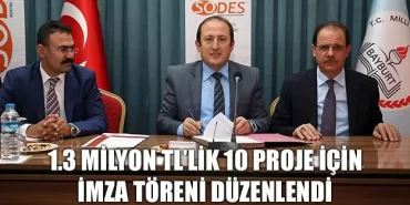 Bayburt’ta 10 proje için imza töreni düzenlendi