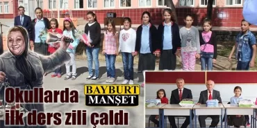Bayburt'ta İlk ders zili çaldı