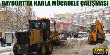 Bayburt'ta Karla Mücadele Çalışması