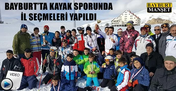 Bayburt’ta kayak sporunda il seçmeleri yapıldı