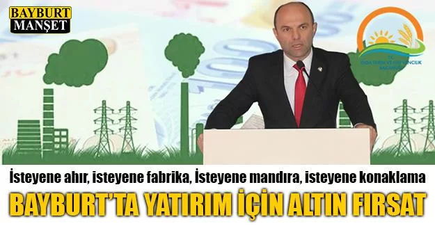 Bayburt’ta Yatırım İçin Altın Fırsat