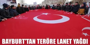 Bayburt'tan Teröre Lanet Yağdı