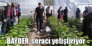BAYDER, seracı yetiştiriyor