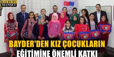 BAYDER'den Kız Çocukların Eğitimine Önemli Katkı