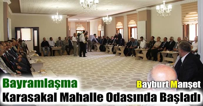 Bayramlaşma Karasakal Mahalle Odasında Başladı