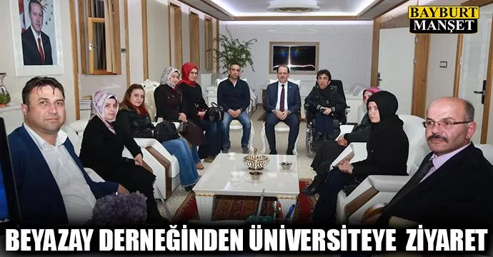 Beyazay derneğinden üniversiteye ziyaret