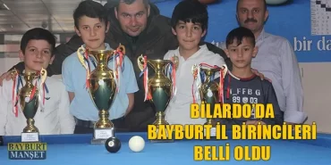 Bilardo’da Bayburt İl Birincileri Belli Oldu