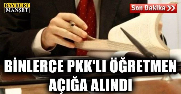 Binlerce PKK'lı Öğretmen Açığa Alındı