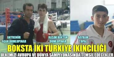 Boksta iki Türkiye İkinciliği