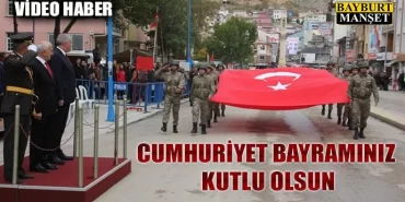 Cumhuriyet Bayramı Bayburt'ta Kutlandı