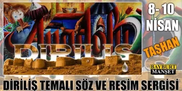 Diriliş temalı söz ve resim sergisi