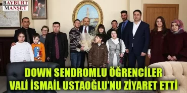 Down Sendromlu Öğrenciler Ustaoğlu'nu ziyaret etti.