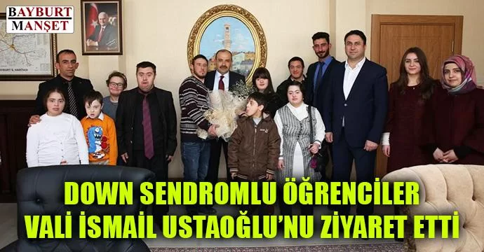 Down Sendromlu Öğrenciler Ustaoğlu'nu ziyaret etti.