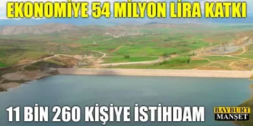 Ekonomiye 54 milyon lira katkı