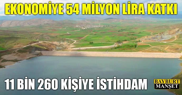 Ekonomiye 54 milyon lira katkı