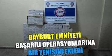 Bayburt Emniyetinden başarılı bir operasyon daha