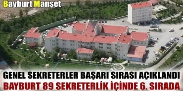 Genel sekreterler başarı sırası açıklandı