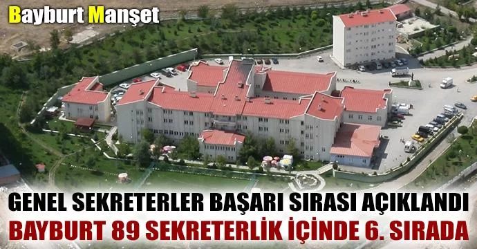 Genel sekreterler başarı sırası açıklandı