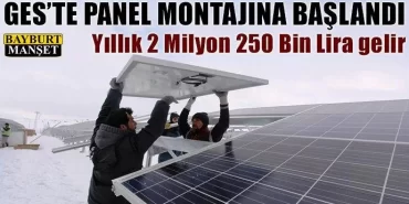 GES’te Panel Montajına Başlandı