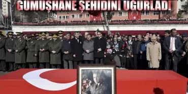 Gümüşhane şehidini uğurladı