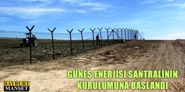 Güneş Enerjisi Santralinin Kurulumuna Başlandı