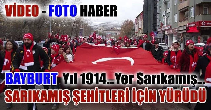 Bayburt Sarıkamış Şehitleri İçin Yürüdü