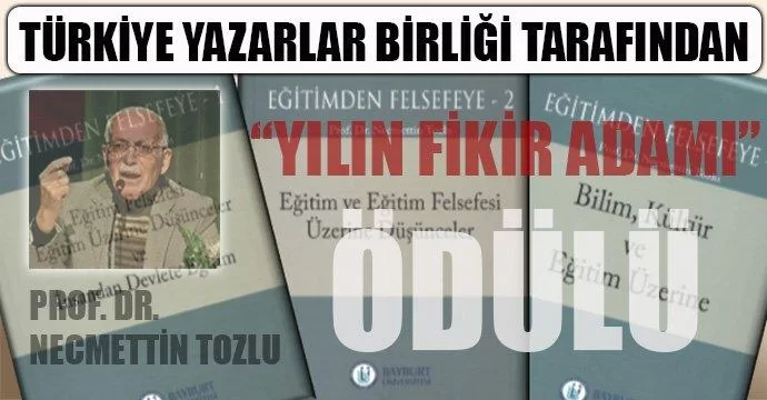 Prof. Dr. Necmettin Tozlu’ya “Yılın Fikir Adamı” Ödülü