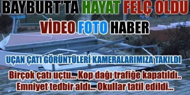 Bayburt’ta Hayat Felç Oldu
