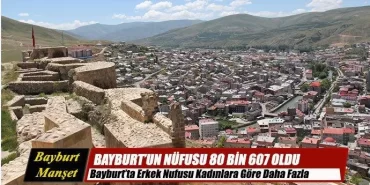 Bayburt'un Nüfusu 80 bin 607 Oldu