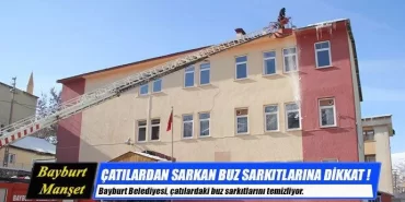 Çatılardaki Buz Sarkıtlarına Dikkat !