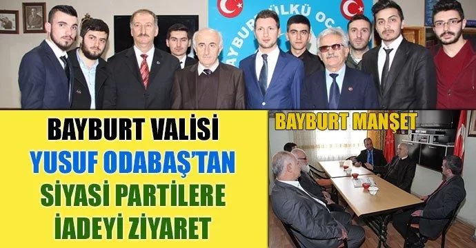 Vali Yusuf Odabaş’tan, siyasi partilere iadeyi ziyaret