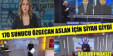 170 sunucu Özgecan Aslan için siyah giydi