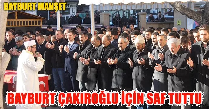 Şehit Çakıroğlu için gıyabi cenaze namazı kılındı