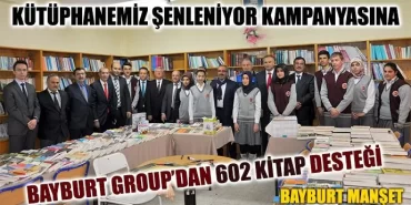 Kütüphanemiz Şenleniyor Kampanyasına 602 Kitap Desteği