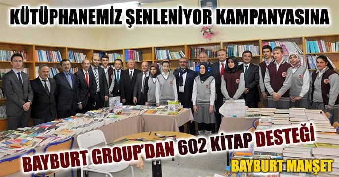 Kütüphanemiz Şenleniyor Kampanyasına 602 Kitap Desteği